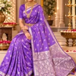 Premium quality Satin Mashru Silk Saree with Blouse Piece.