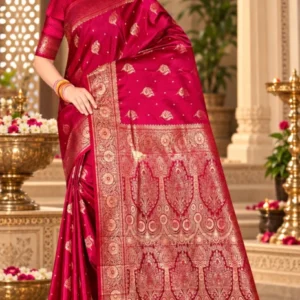 Soft quality Mashru Silk Saree with Blouse Piece
