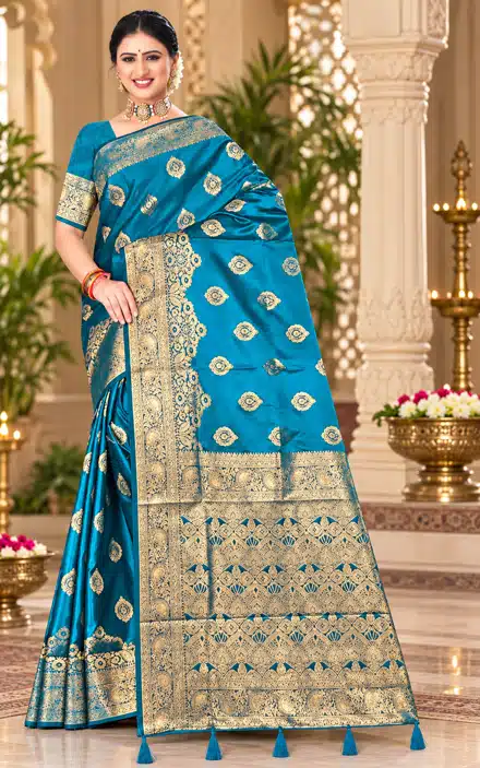 Soft quality Mashru Silk Saree with Blouse Piece