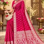 Soft quality Mashru Silk Saree with Blouse Piece
