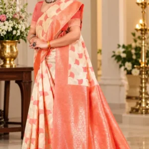 Soft quality Tussar Silk Saree with Blouse Piece