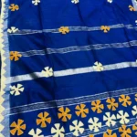 Soft quality Handloom Saree in Applique works with Blouse Piece.