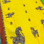 Soft quality Handloom Saree in Applique works & Blouse Piece.