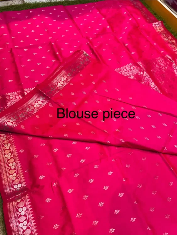 Soft quality Silk Saree With Blouse Piece. - Image 4
