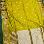 Premium quality Mashru Satin Silk Saree With Blouse Piece.