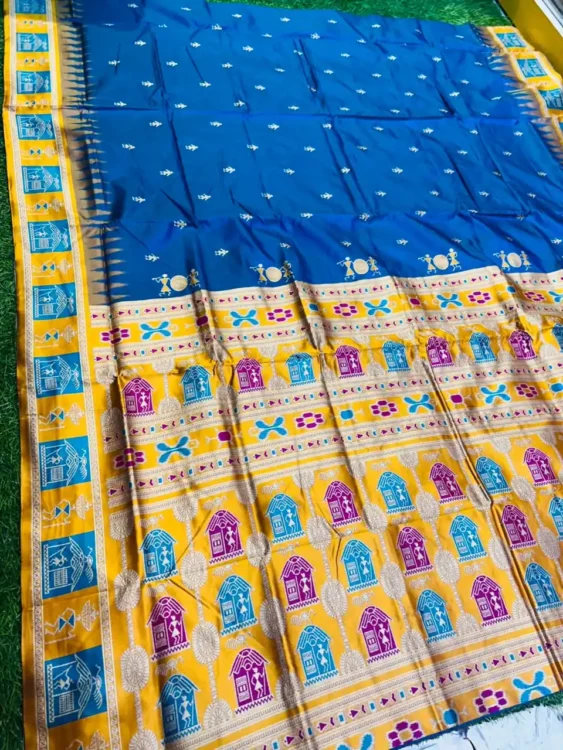 Soft quality Patola Silk Saree With Blouse piece