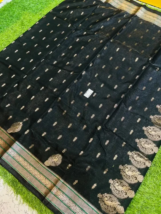 Soft quality Copper Silk Saree With Blouse piece