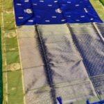Soft quality Silk Saree With Contrast Border & Blouse piece