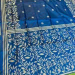 Soft quality Kantha Stitch Silk Saree With Blouse piece