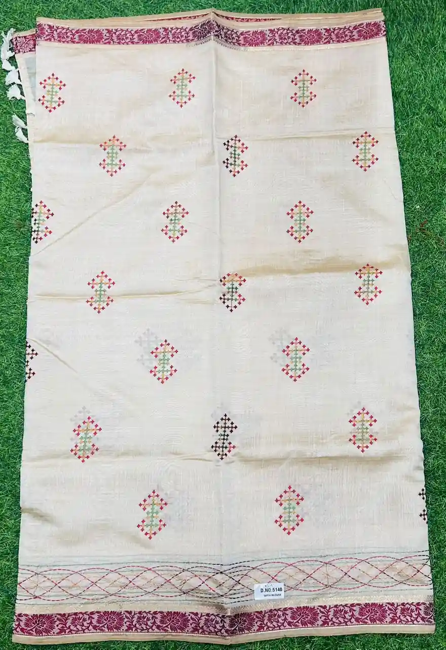 Soft quality Tussar Silk Saree with Blouse Piece