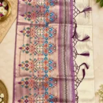 Premium quality Tashar Silk Saree in contrast border With Blouse Piece