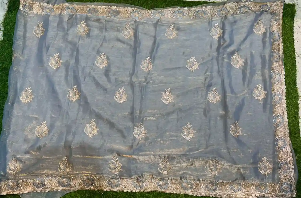 Premium quality Party Wear Saree & Blouse piece - Image 3