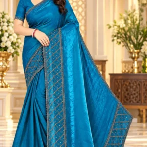 Premium quality Party Wear Saree With Blouse piece