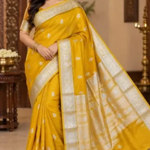 Soft quality Silk Saree With Blouse piece