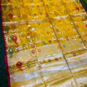 Premium quality Muslin Silk Saree with Blouse piece