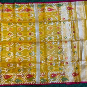 Premium quality Muslin Silk Saree with Blouse piece - Image 4