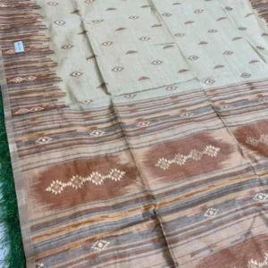 Soft quality Tashar Silk Saree With thread works & Blouse Piece