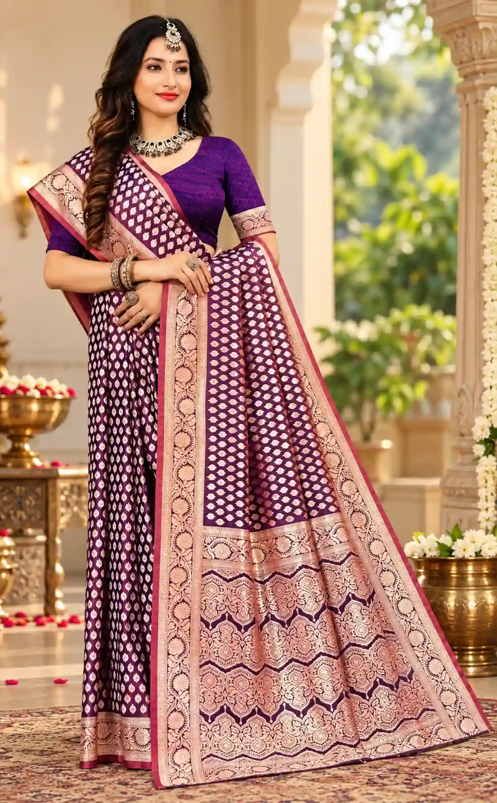 Soft quality Silk Saree With Blouse piece