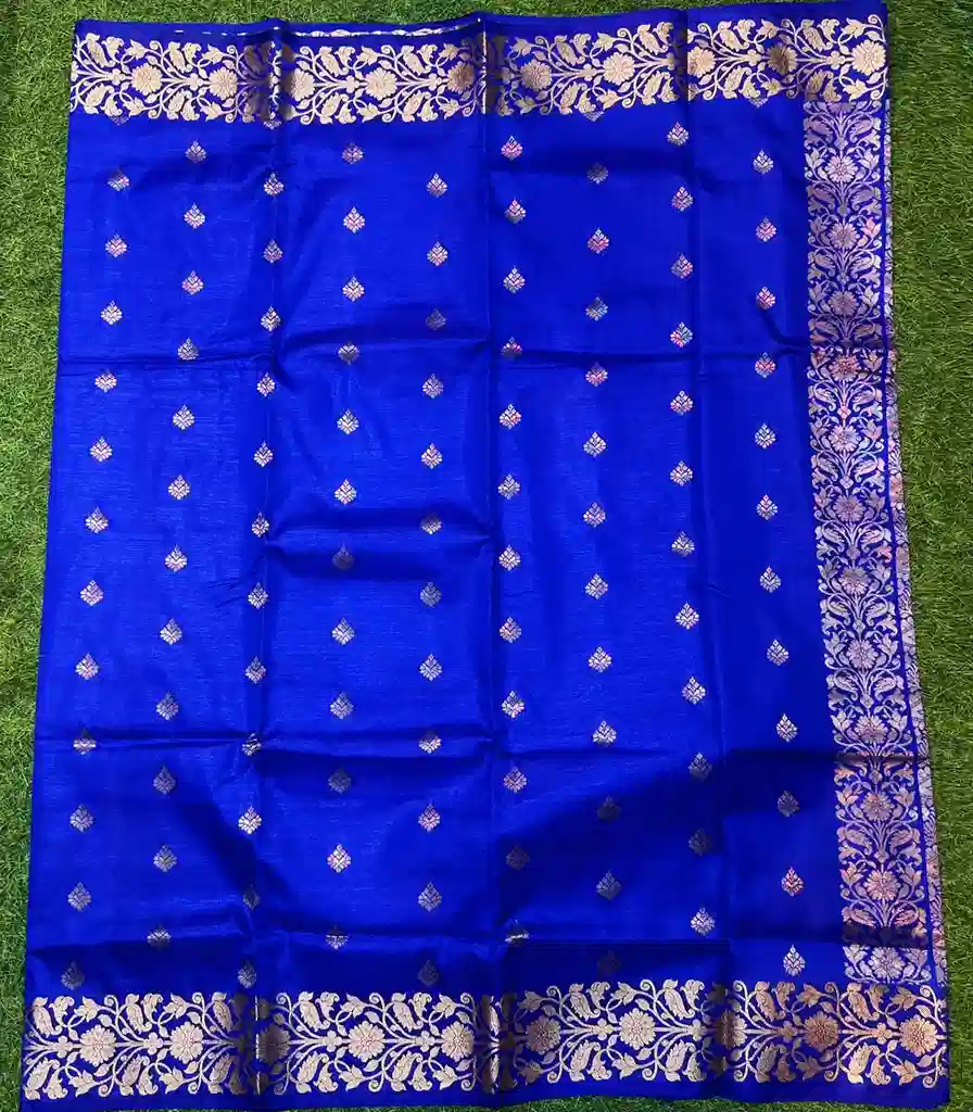 Soft quality Copper Silk Saree With Blouse piece - Image 2