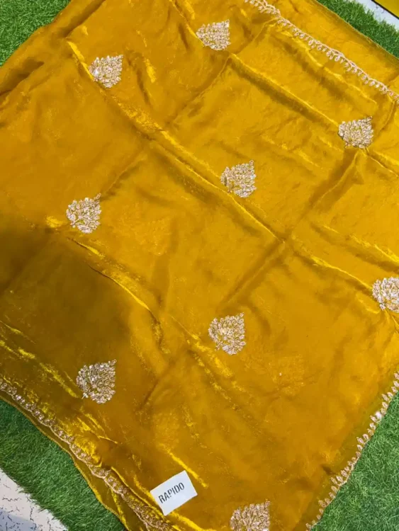 Soft quality Fendy Chiffon Party Wear Saree With Blouse piece