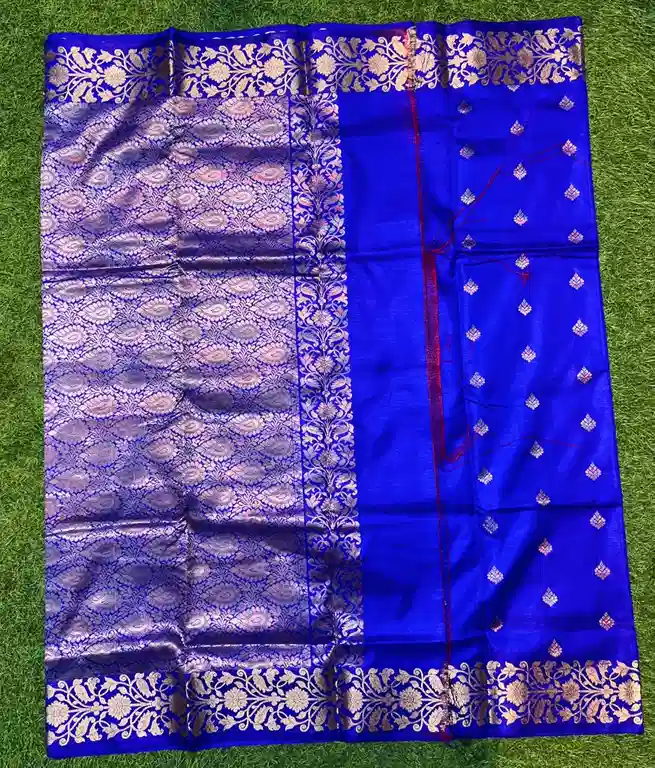 Soft quality Copper Silk Saree With Blouse piece - Image 3