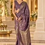 Premium quality Mashru Rangkaat Silk Saree With Blouse Piece.