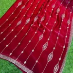 Soft quality Chiffon Party Wear Saree With Blouse piece