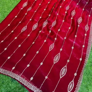 Soft quality Chiffon Party Wear Saree With Blouse piece