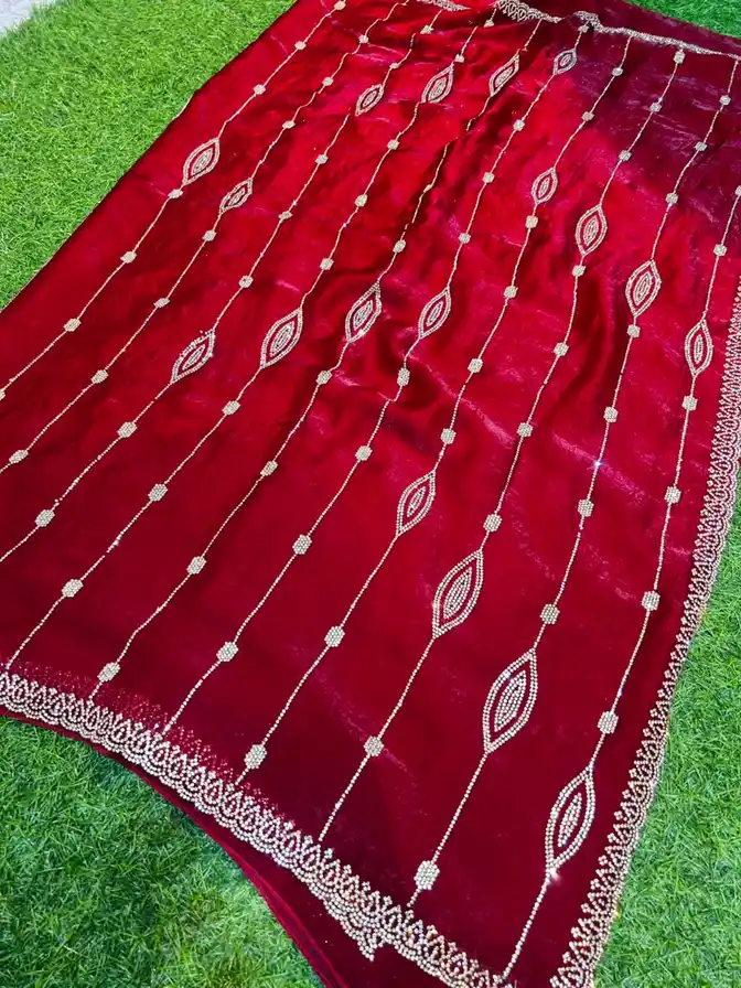 Soft quality Chiffon Party Wear Saree With Blouse piece
