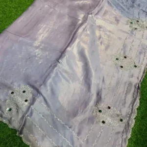 Soft quality Chiffon Party Wear Saree With Blouse piece